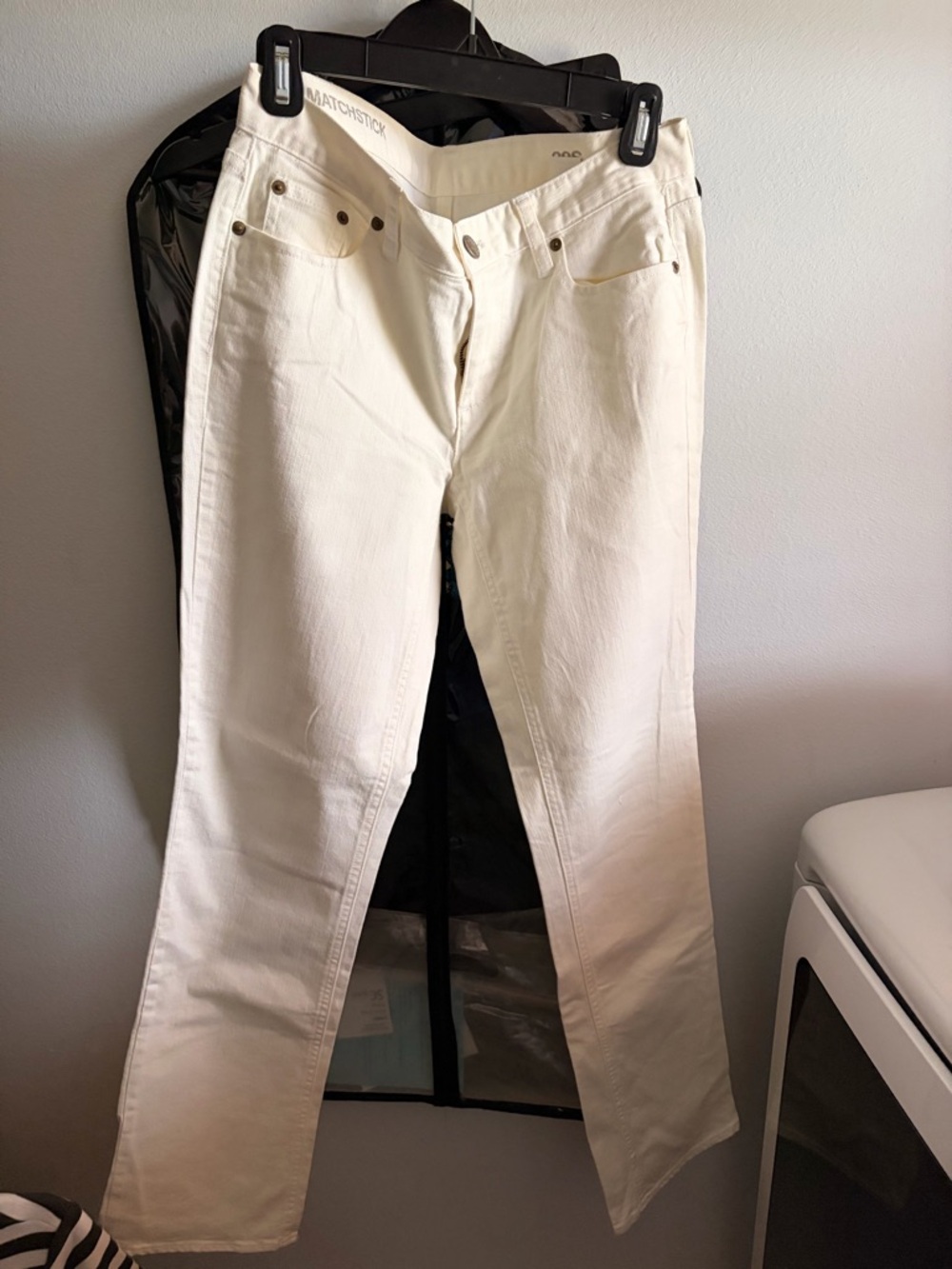 J.Crew Matchstick Cream White Straight Leg Jeans Women's Size 29